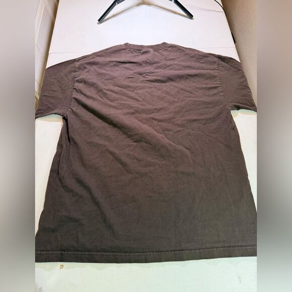 Vintage Nike Just Do It Men's XL Brown Track Club Swoosh Spellout T-Shirt - Picture 2 of 8